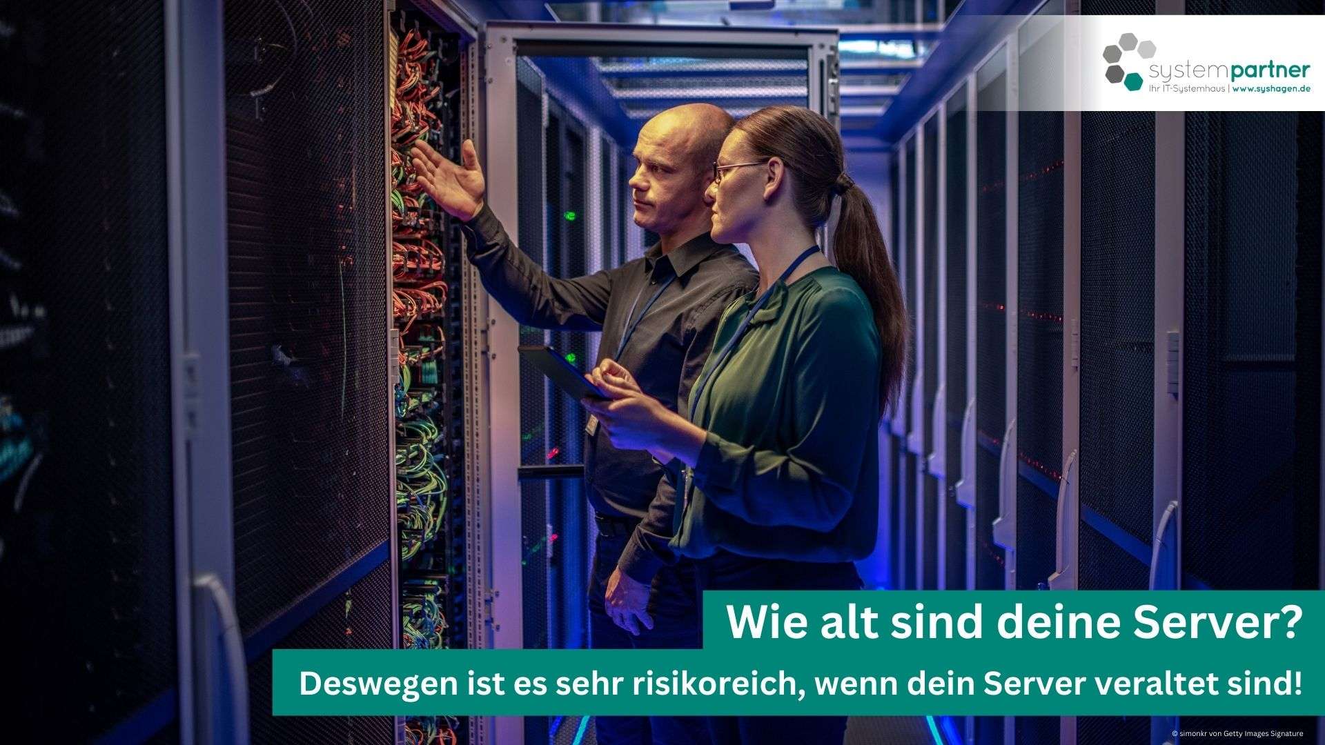 So fahren dir veraltete Server in die Parade. Systempartner Hagen berät dein Unternehmen in Sachen Cyber Security.