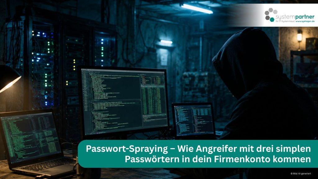 Passwort-Spraying – Wie Angreifer mit drei simplen Passwörtern in dein Firmenkonto kommen